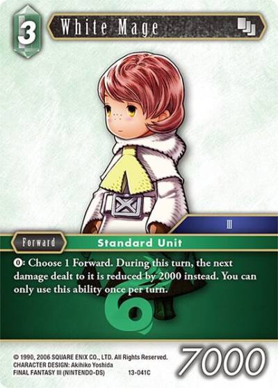 White Mage 13-041C Opus XIII: Crystal Radiance Final Fantasy card