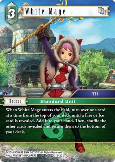 White Mage 13-042C Opus XIII: Crystal Radiance Final Fantasy card