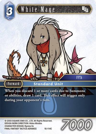 White Mage 16-114C Emissaries of Light Final Fantasy card