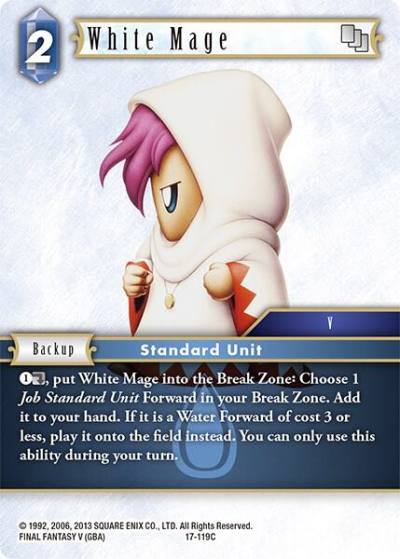 White Mage 17-119C Rebellion's Call Final Fantasy card