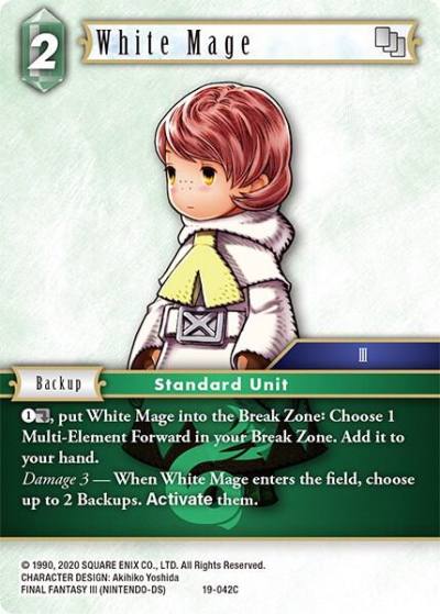 White Mage 19-042C From Nightmares Final Fantasy card