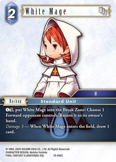 White Mage 19-092C From Nightmares Final Fantasy card