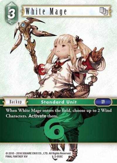 White Mage 2-058C Opus II Final Fantasy card