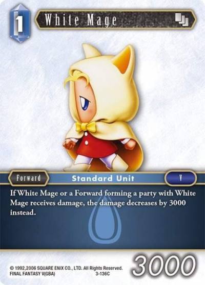 White Mage 3-136C Opus III Final Fantasy card