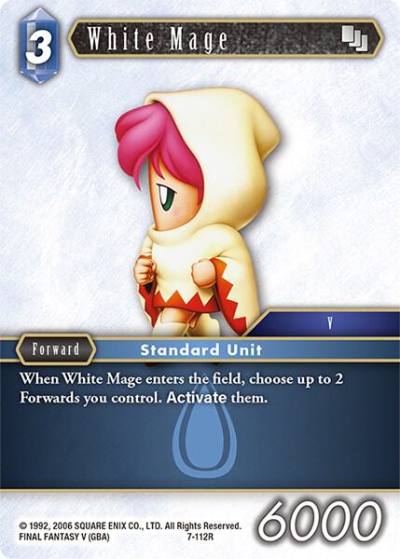 White Mage 7-112R Opus VII Final Fantasy card