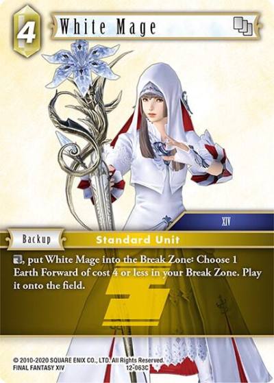 White Mage XIV 12-063C Opus XII Final Fantasy card