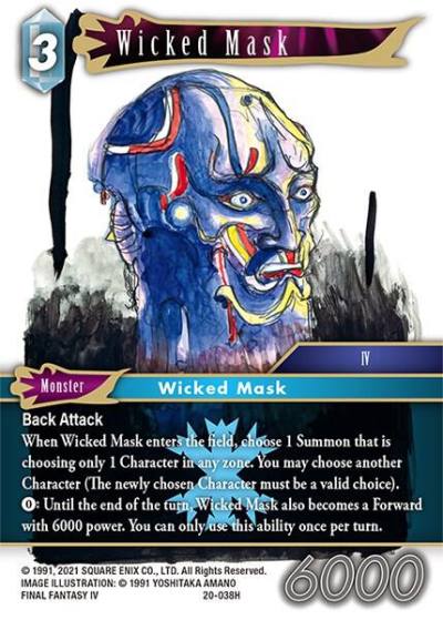 Wicked Mask 20-038H Dawn of Heroes Final Fantasy card