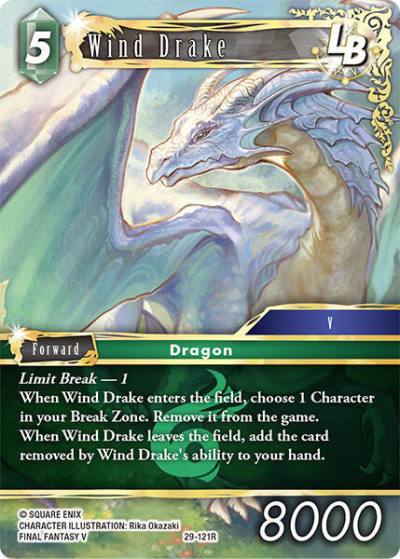 Wind Drake 29-121R Blissful Eternity Final Fantasy card