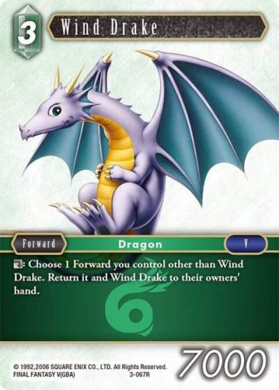 Wind Drake 3-067R Opus III Final Fantasy card