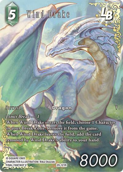 Wind Drake (Full Art) 29-121R Blissful Eternity Final Fantasy card