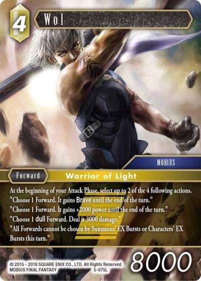 Wol Legend 5-075L Opus V Final Fantasy card