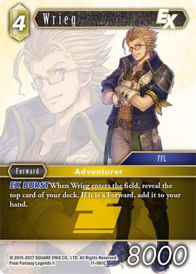 Wrieg EX 11-081C Opus XI Final Fantasy card