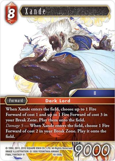 Xande 10-008L Opus X Final Fantasy card