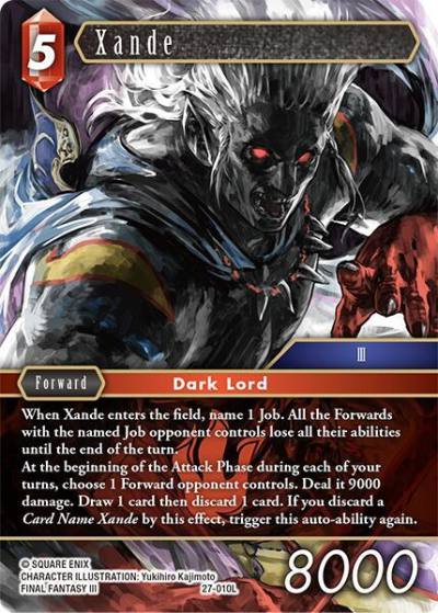 Xande 27-010L Journey of discovery Final Fantasy card