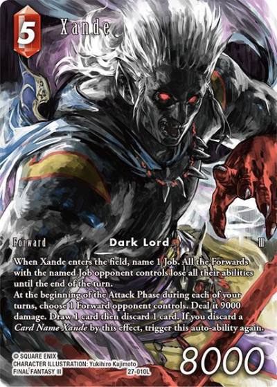 Xande Full Art 27-010L Journey of discovery Final Fantasy card