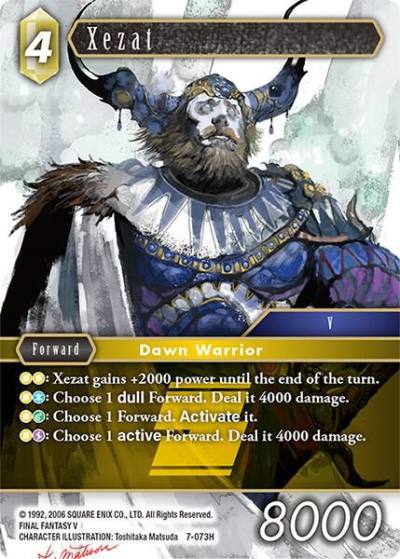 Xezat 7-073H Opus VII Final Fantasy card