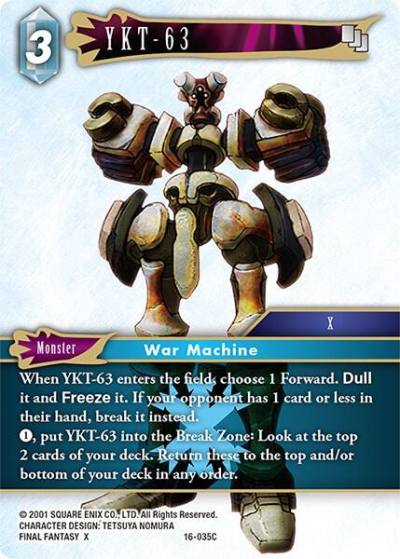YKT 63 16-035C Emissaries of Light Final Fantasy card