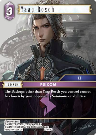 Yaag Rosch 22-086C Hidden Hope Final Fantasy card