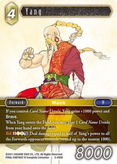 Yang 3-095R Opus III Final Fantasy card