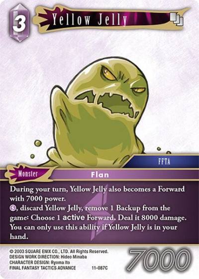 Yellow Jelly 11-087C Opus XI Final Fantasy card