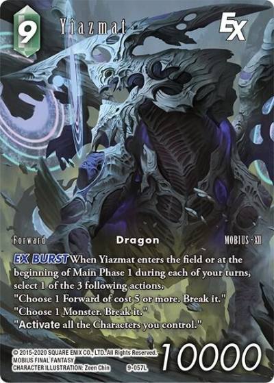 Yiazmat EX Full Art Reprint 9-057L Crystal Dominion Final Fantasy card