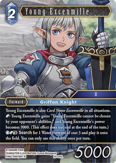 Young Excenmille 23-100L Hidden Trials Final Fantasy card