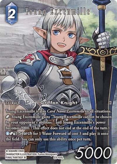 Young Excenmille Full Art 23-100L Hidden Trials Final Fantasy card