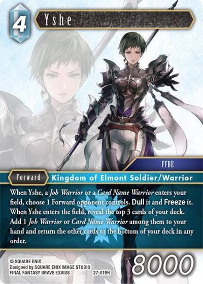 Yshe 27-019H Journey of discovery Final Fantasy card