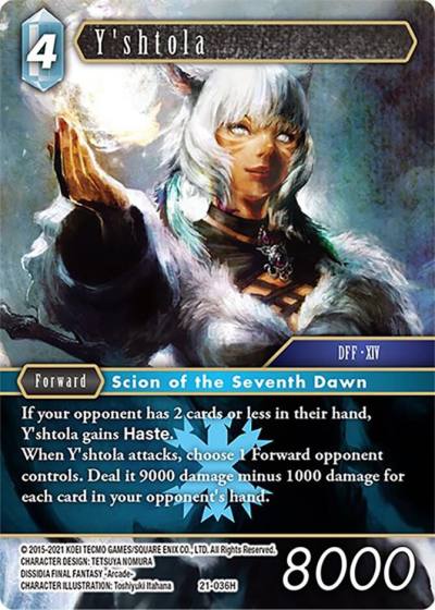Yshtola 21-036H Beyond Destiny Final Fantasy card