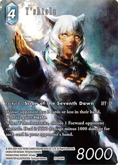 Yshtola Full Art 21-036H Beyond Destiny Final Fantasy card