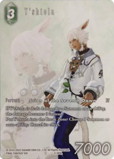 Yshtola Full Art 5-068L Deck Exclusive Cards Final Fantasy card