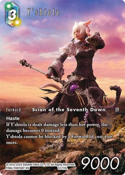 Yshtola Full Art Reprint 12-119L Rebellion's Call Final Fantasy card