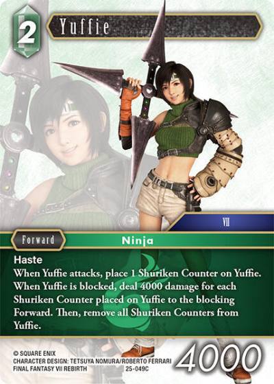 Yuffie 25-049C Tears of the Planet Final Fantasy card