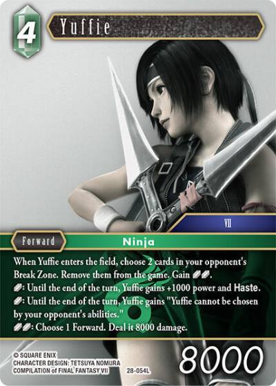 Yuffie 28-054L Dreamlike Oceans Final Fantasy card