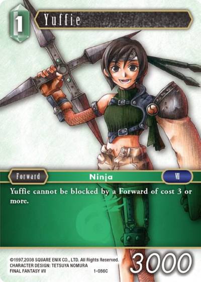 Yuffie Common 1-086C Opus I Final Fantasy card