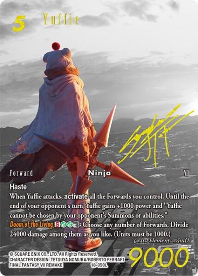 Yuffie Full Art 18-050L Resurgence of Power Final Fantasy card