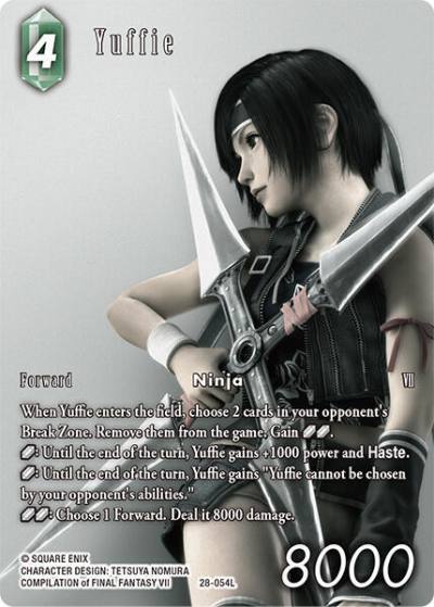 Yuffie (Full Art) 28-054L Dreamlike Oceans Final Fantasy card