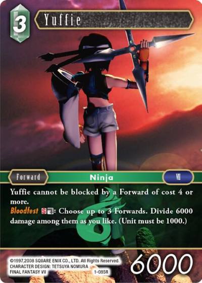 Yuffie Rare 1-085R Opus I Final Fantasy card