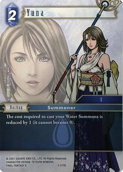 Yuna 1 117R 1-177R Deck Exclusive Cards Final Fantasy card