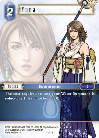 Yuna 1-177R Opus I Final Fantasy card
