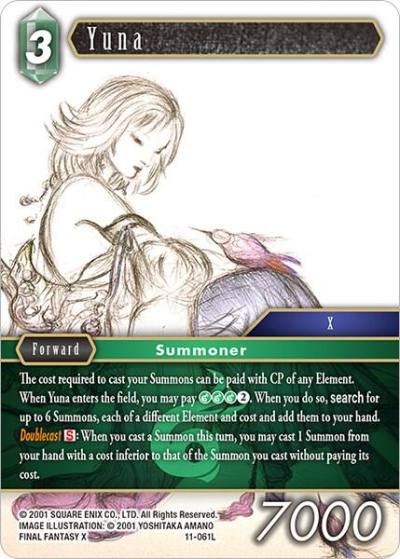 Yuna 11-061L Opus XI Final Fantasy card