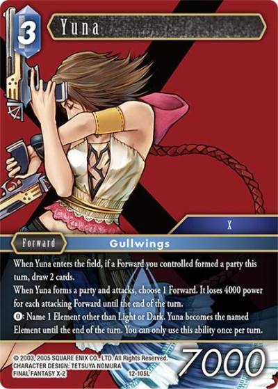 Yuna 12-105L Opus XII Final Fantasy card