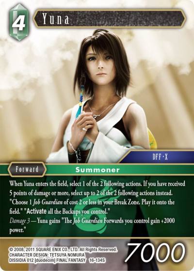 Yuna 16-134S Emissaries of Light Final Fantasy card
