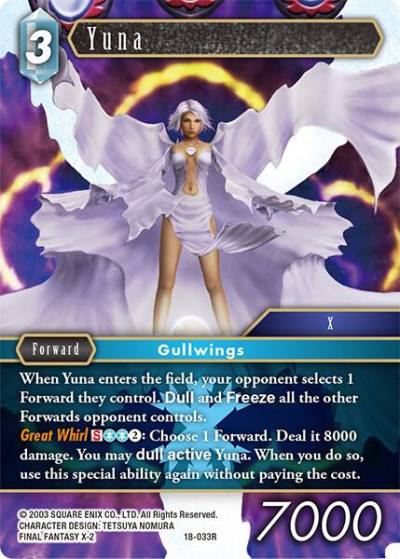 Yuna 18-033R Resurgence of Power Final Fantasy card