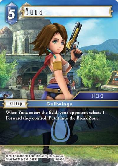 Yuna 19-098C From Nightmares Final Fantasy card