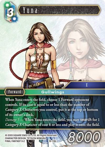 Yuna 19-118L From Nightmares Final Fantasy card