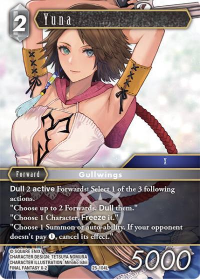 Yuna 25-104L Tears of the Planet Final Fantasy card