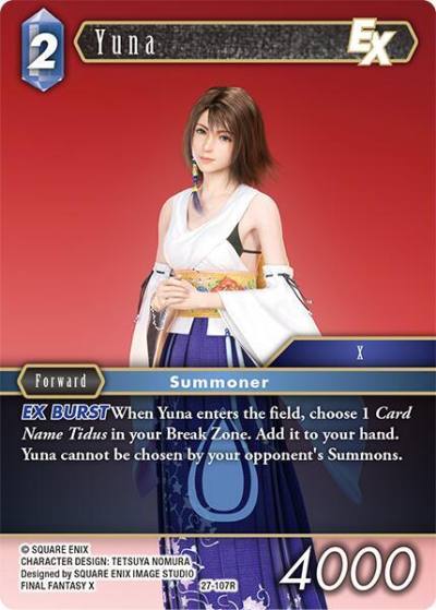 Yuna 27-107R Journey of discovery Final Fantasy card