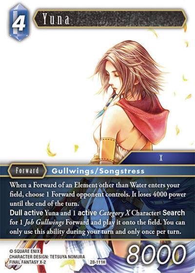 Yuna 28-111H Dreamlike Oceans Final Fantasy card