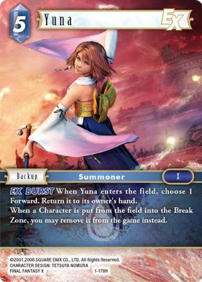 Yuna EX 1-176H Opus I Final Fantasy card